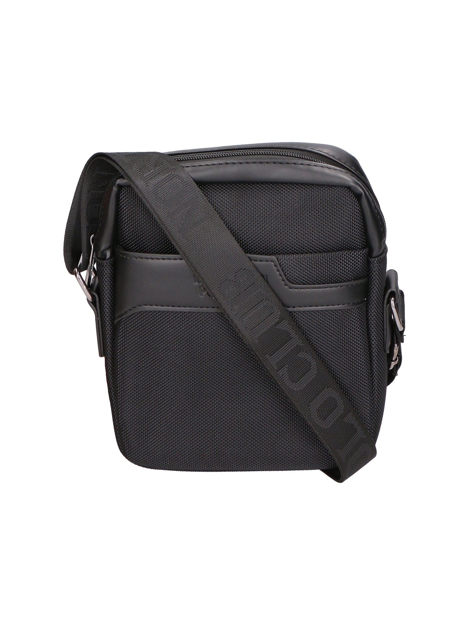 Borsa a tracolla uomo Pelle PU e Tessuto PCL3061-BLACK Northampton Polo Club