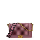 Borsa a mano da donna 100% Pvc FLAT-M-BALL 24-DARK MAUVE - LIGHT OTTONE Marc Ellis