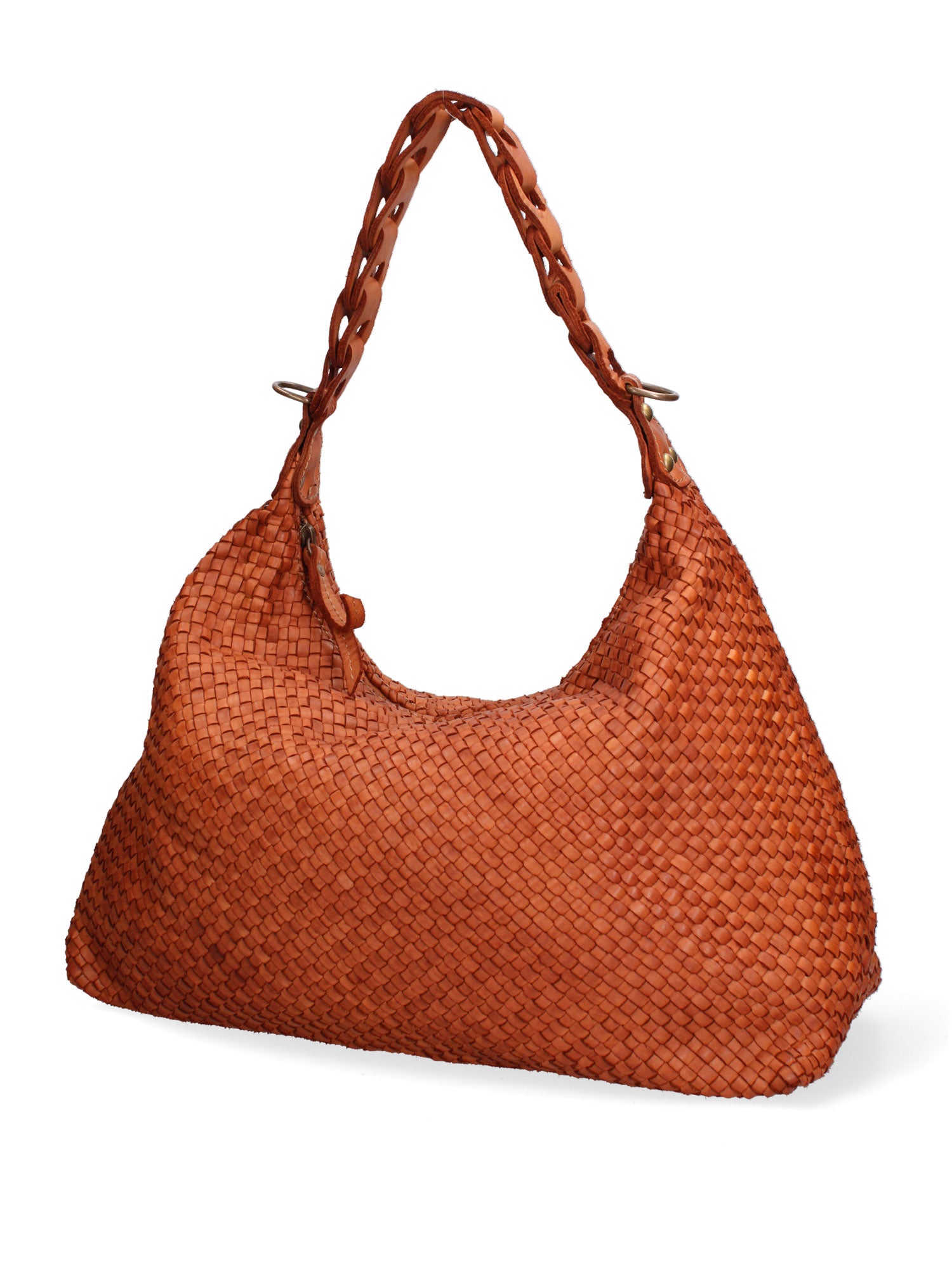 Asteria Borsa a spalla da donna Vera pelle 7799-CUOIO Gave Lux