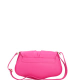 Borsa a spalla da donna Vera pelle 07152-D02 FUXIA Viola Castellani