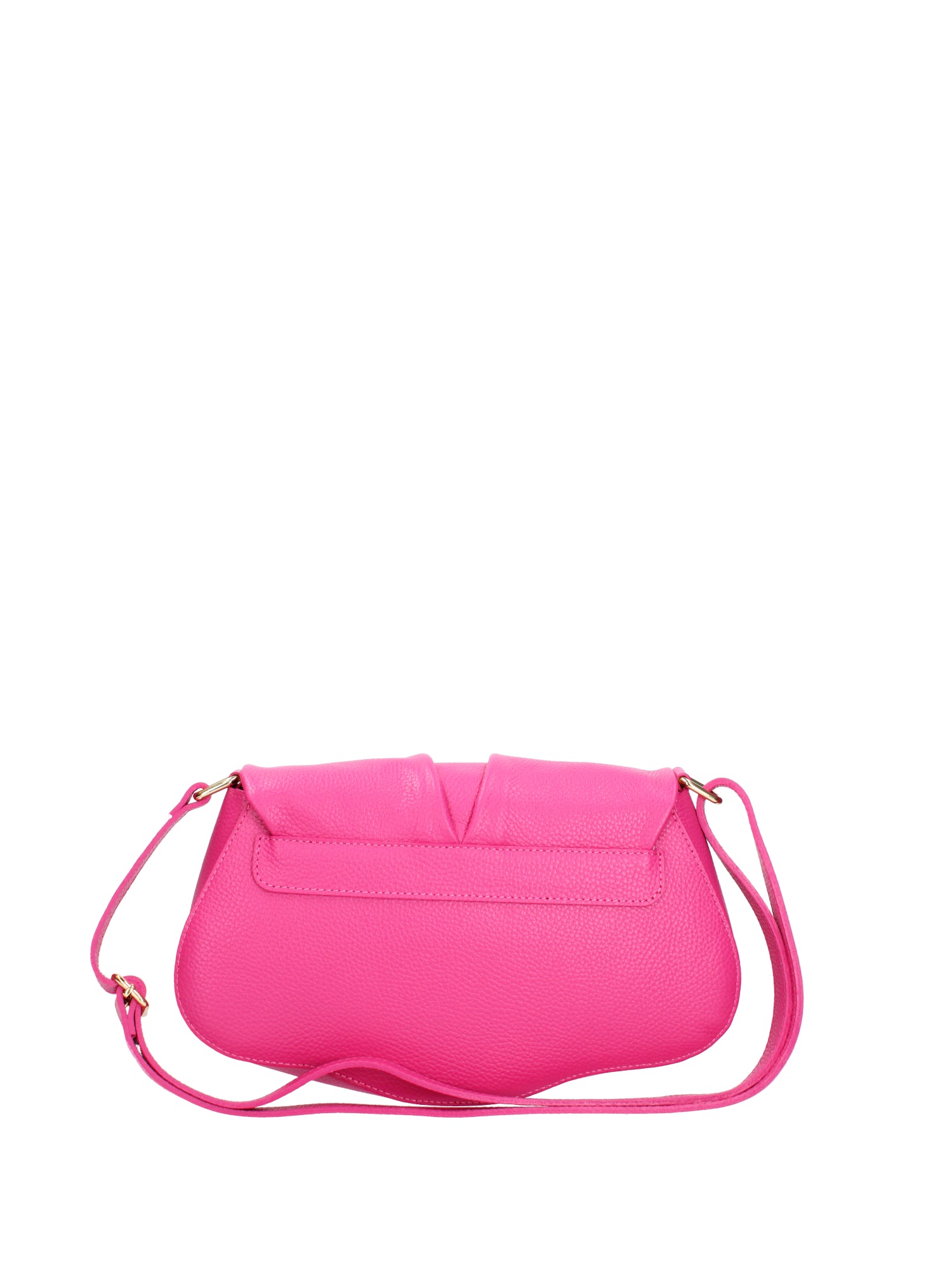 Borsa a spalla da donna Vera pelle 07152-D02 FUXIA Viola Castellani