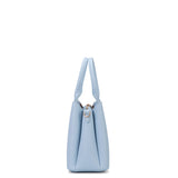 Borsa a mano da donna 100% pelle vegana PU 711-4PT-LIGHT BLUE Diana&co