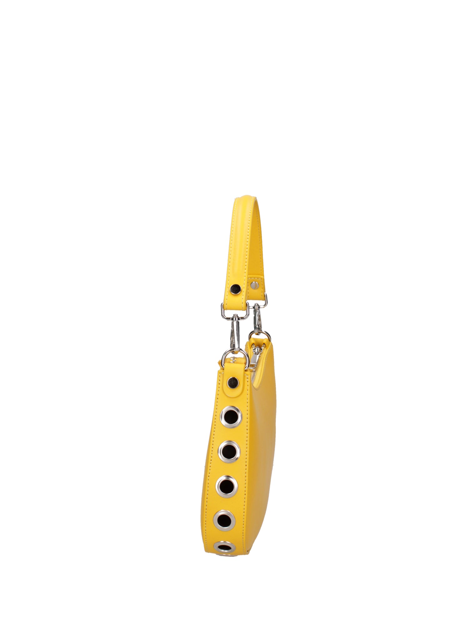Borsa a spalla da donna 100% pelle ruga 07241-L224 GIALLO Roberta Rossi
