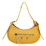 Galatea Borsa a spalla da donna Vera pelle 05708-D04 GIALLO YELLOW Gave Lux