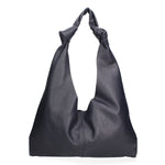 Borsa a spalla da donna 100% vera pelle 07156-D26 BLU SCURO Viola Castellani