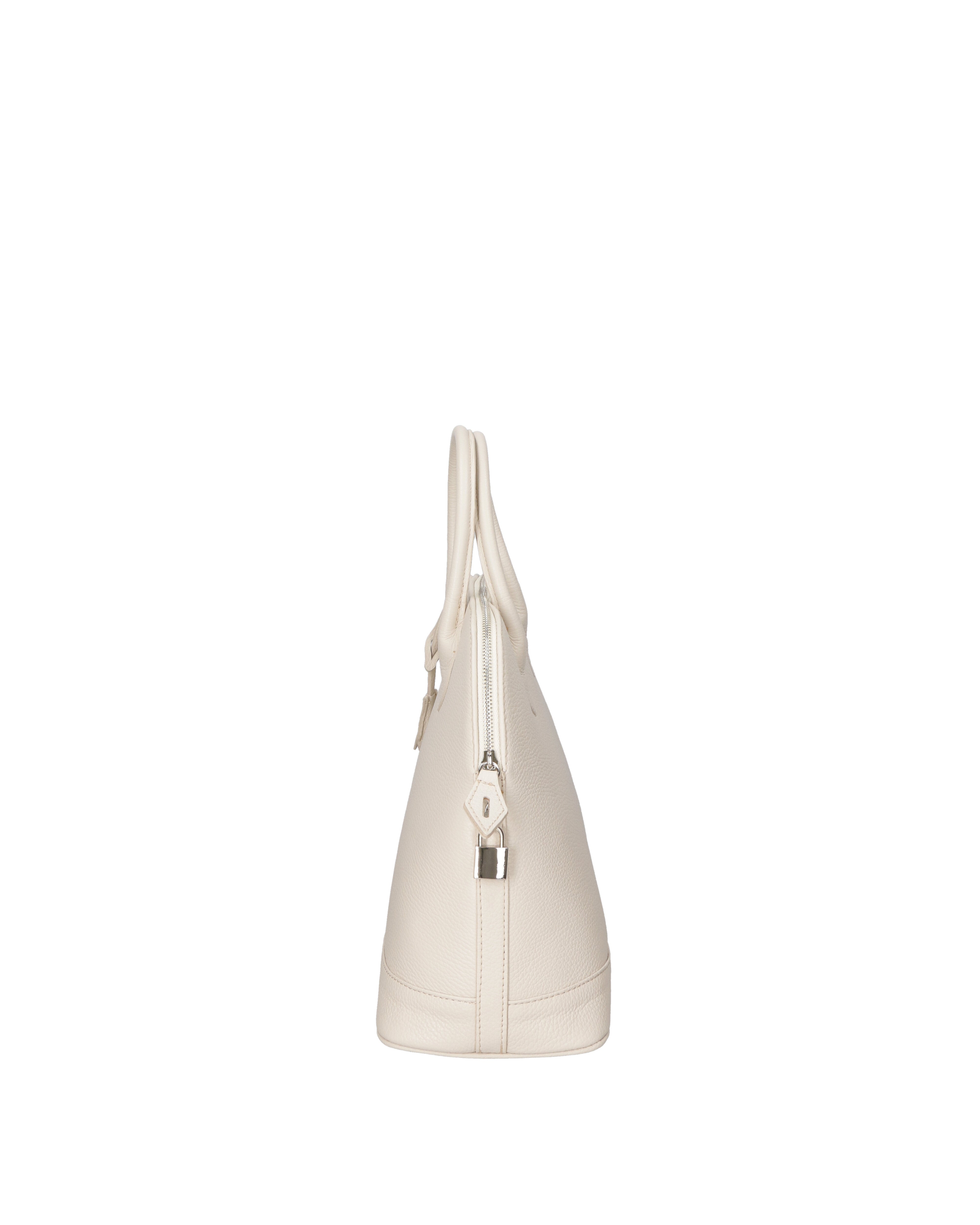 Silvana Chic Borsa a mano da donna 100% pelle 80028 5197-D37 LATTE Gave Lux