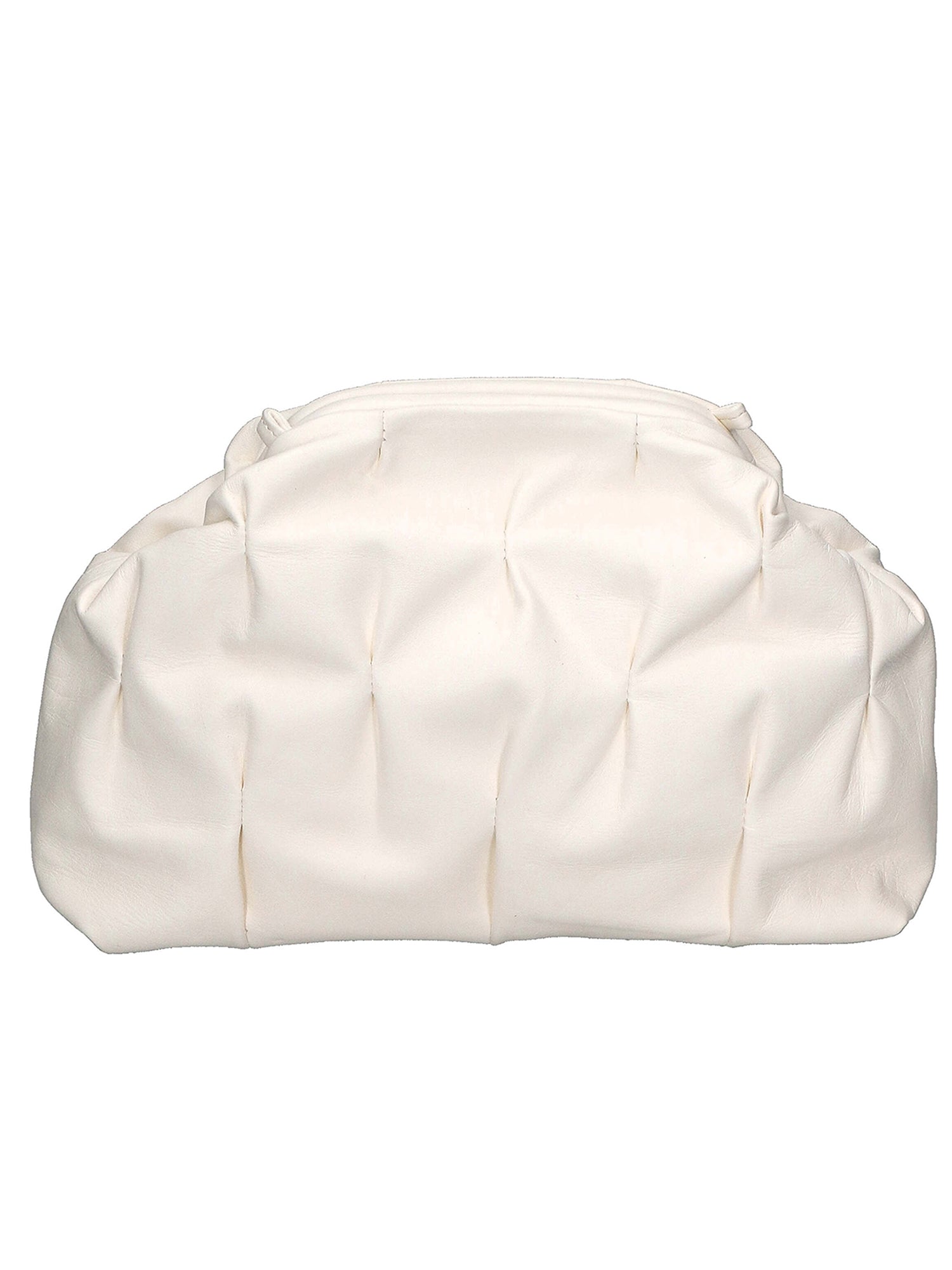 Soleil Borsa a mano da donna Vera pelle 04798-S37 LATTE Gave Lux