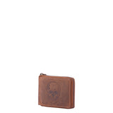 Portafoglio uomo in vera pelle Casual IN-1101-SKULL-MARRONE Sergio Valentini