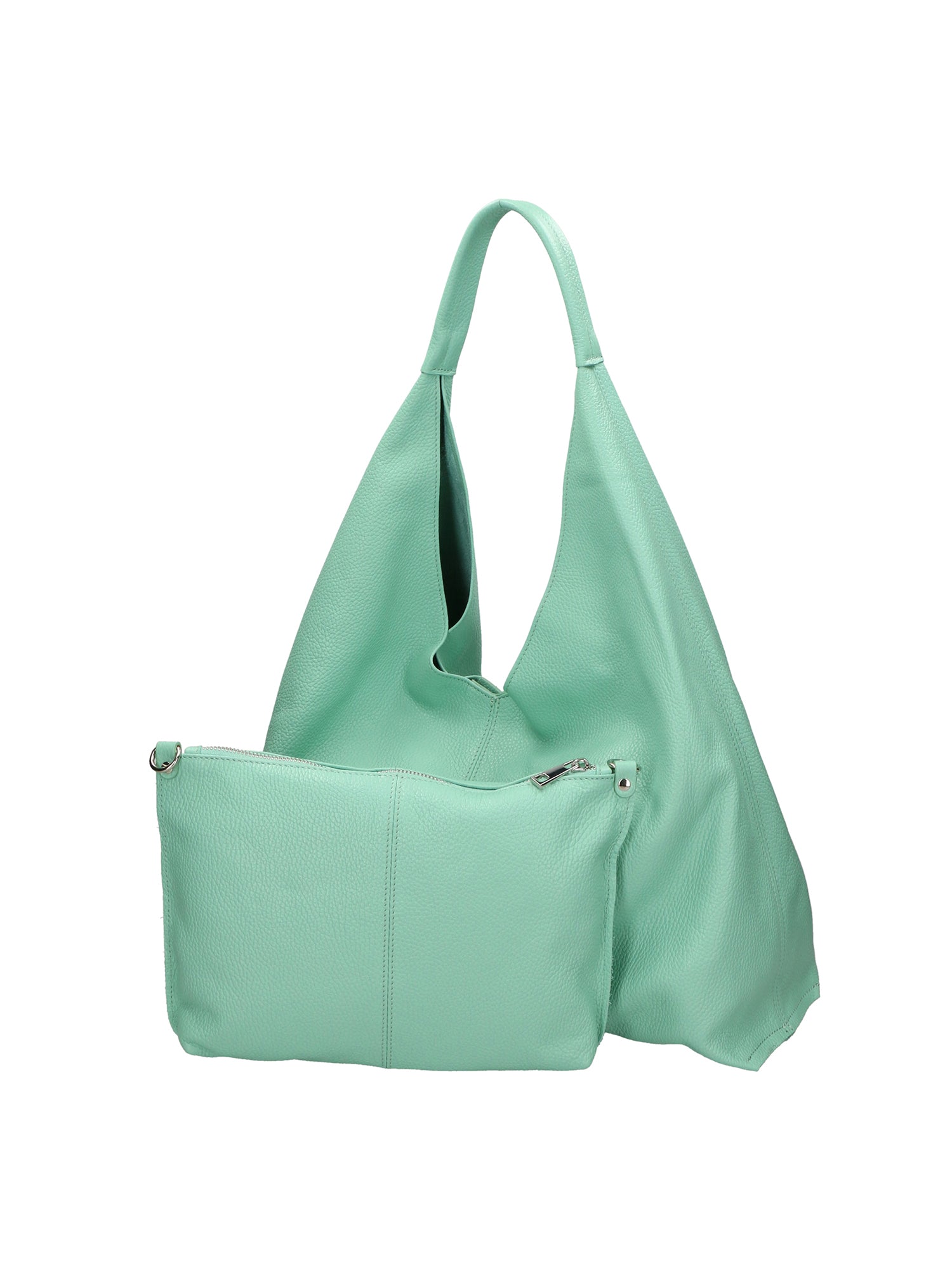 Ginger Borsa a spalla da donna Vera pelle 05788-D80 ACQUA Gave Lux