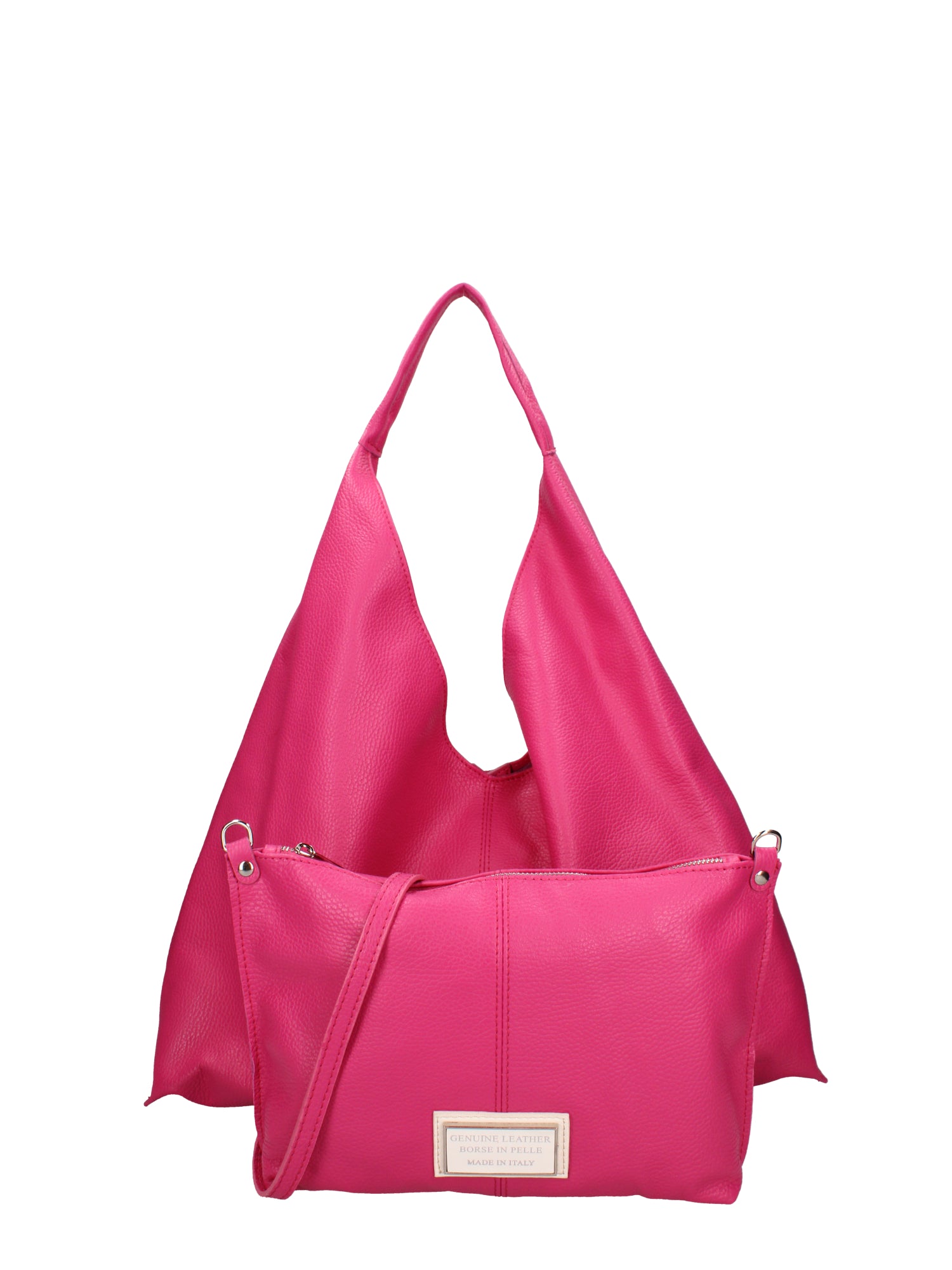 Borsa a mano da donna 100% vera pelle 07209-D02 FUXIA Roberta Rossi