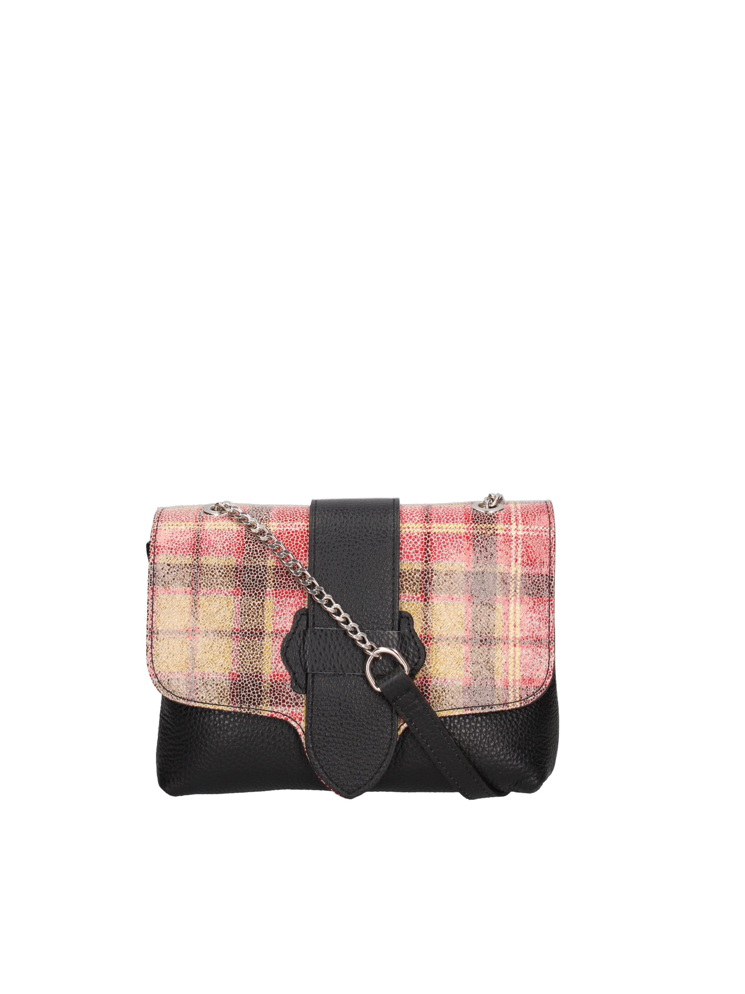 Caelia Borsa a tracolla da donna Vera pelle 194942-NERO+ROSSO Gave Lux
