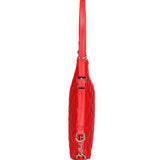 Borsa a spalla convertibile in zaino Vera pelle 07144-S58 ROSSO FUOCO Roberta Rossi