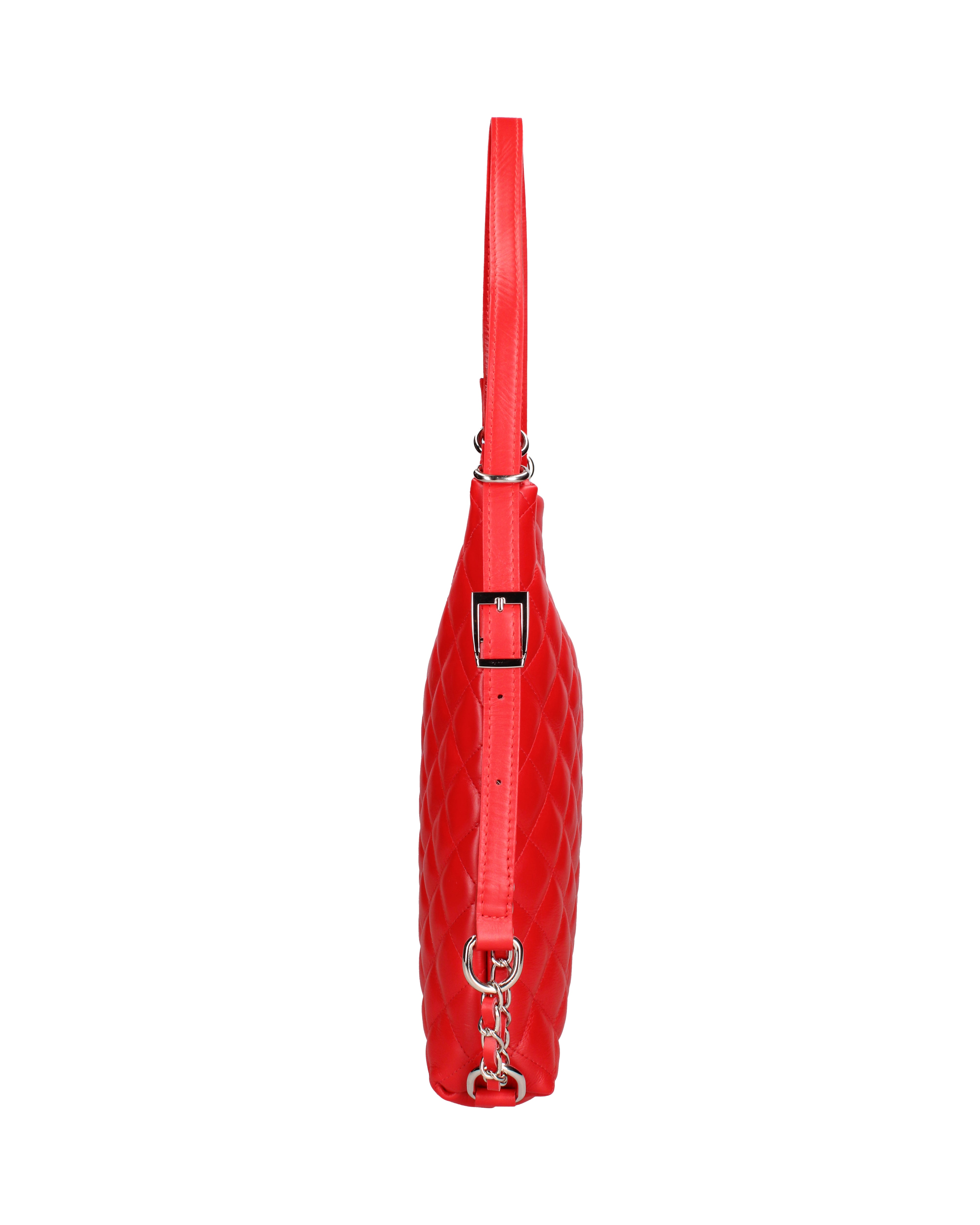 Borsa a spalla convertibile in zaino Vera pelle 07144-S58 ROSSO FUOCO Roberta Rossi