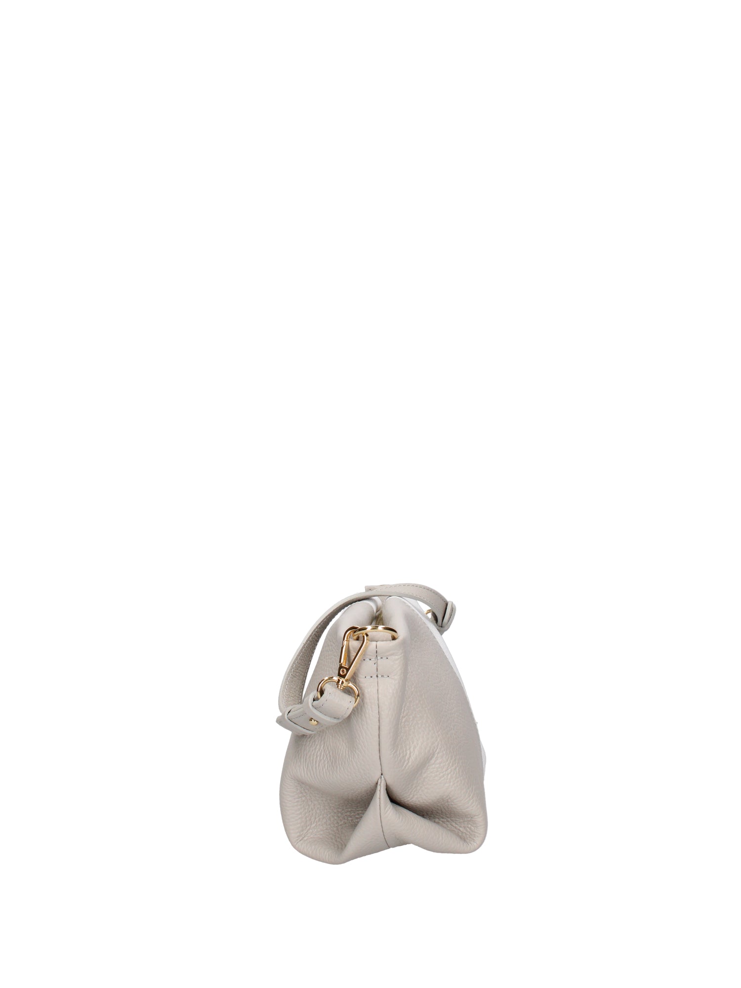 Borsa a spalla da donna Vera pelle 07165-D86 GRIGIO+BIANCO Roberta Rossi
