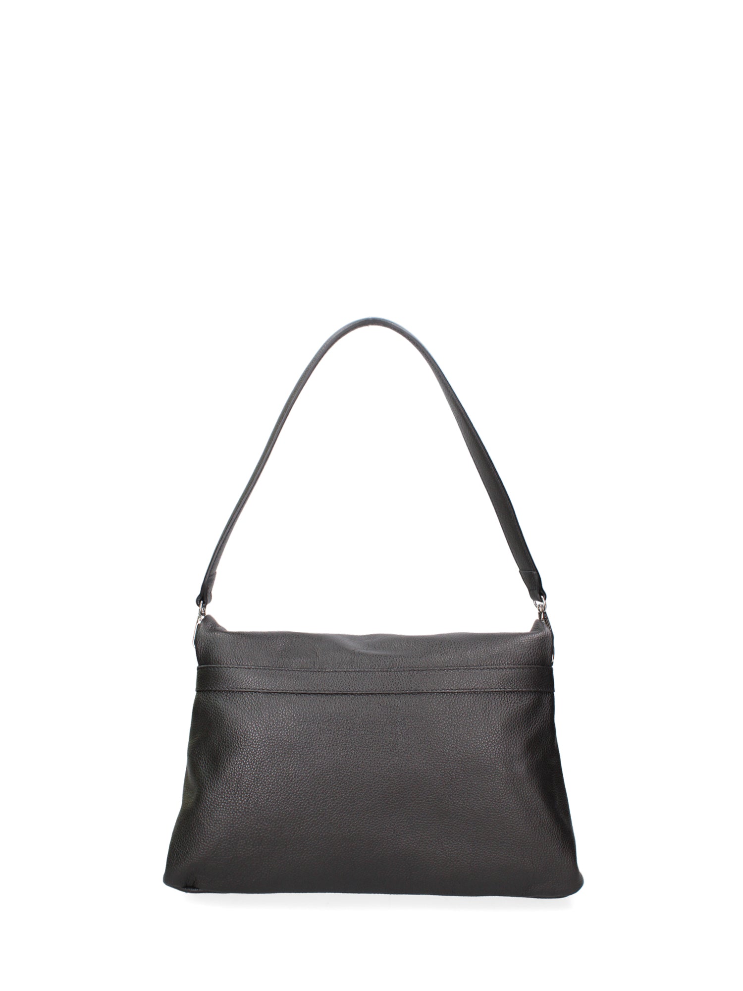 Borsa a spalla da donna 100% vera pelle JR-W-1160L-DO-BLACK + SILVER John Richmond
