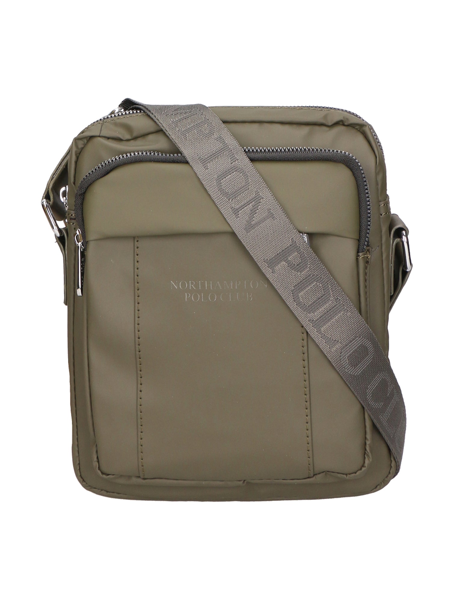 Borsa a tracolla uomo 100% pelle PU PCL3016-GREEN Northampton Polo Club