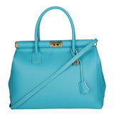 Aleria Borsa a mano da donna Vera pelle 8005-D32 TURCHESE Gave Lux