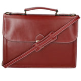 Dafne Borsa da lavoro unisex Vera pelle 7004-ROSSO Gave Lux