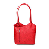 Chanel 3005-11 ROSSO Zaino da donna in vera pelle Gave Lux