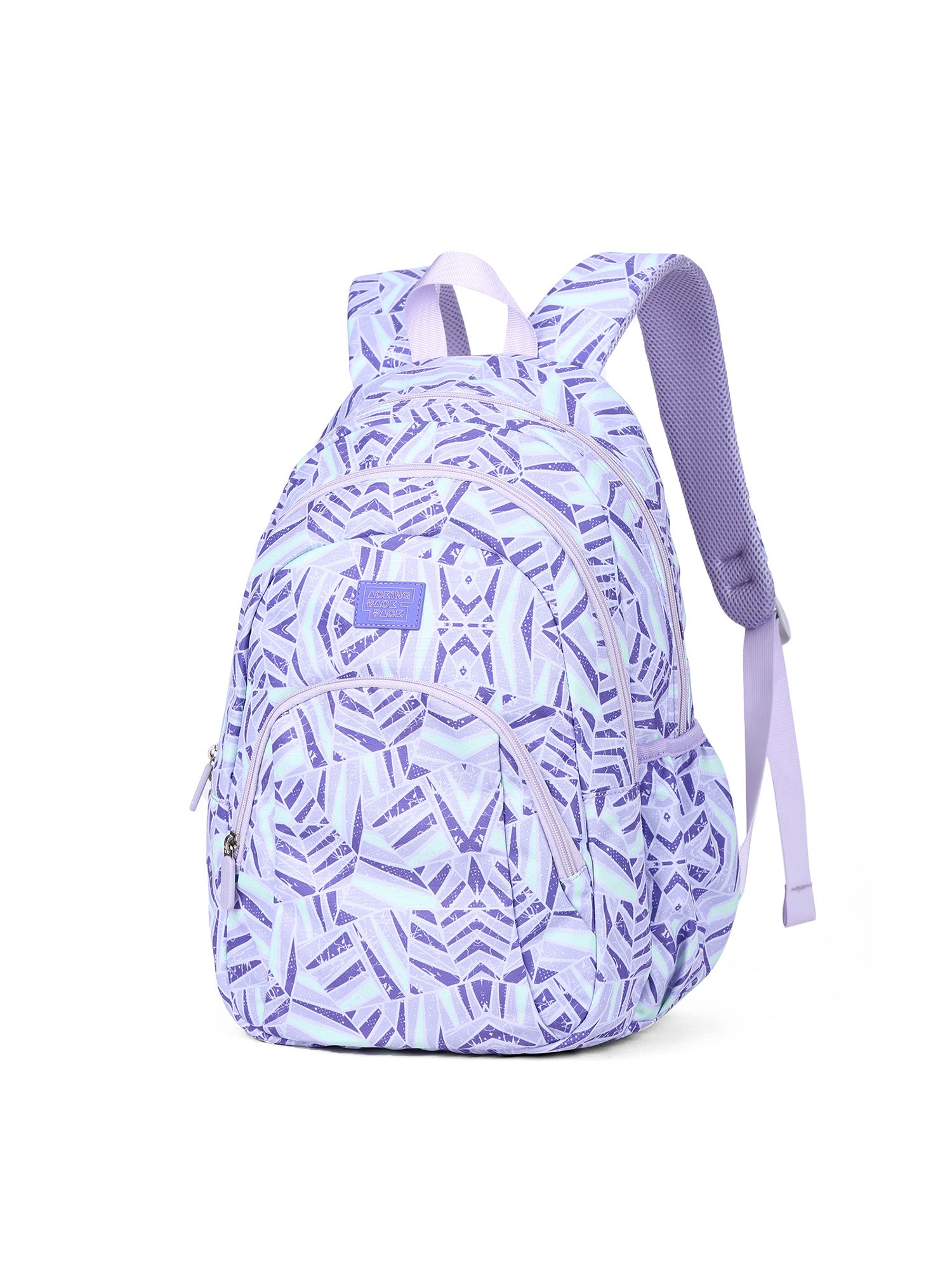 Zaino unisex Elowen Plus Casual XN3632-9-PURPLE GEOMETRY Aoking