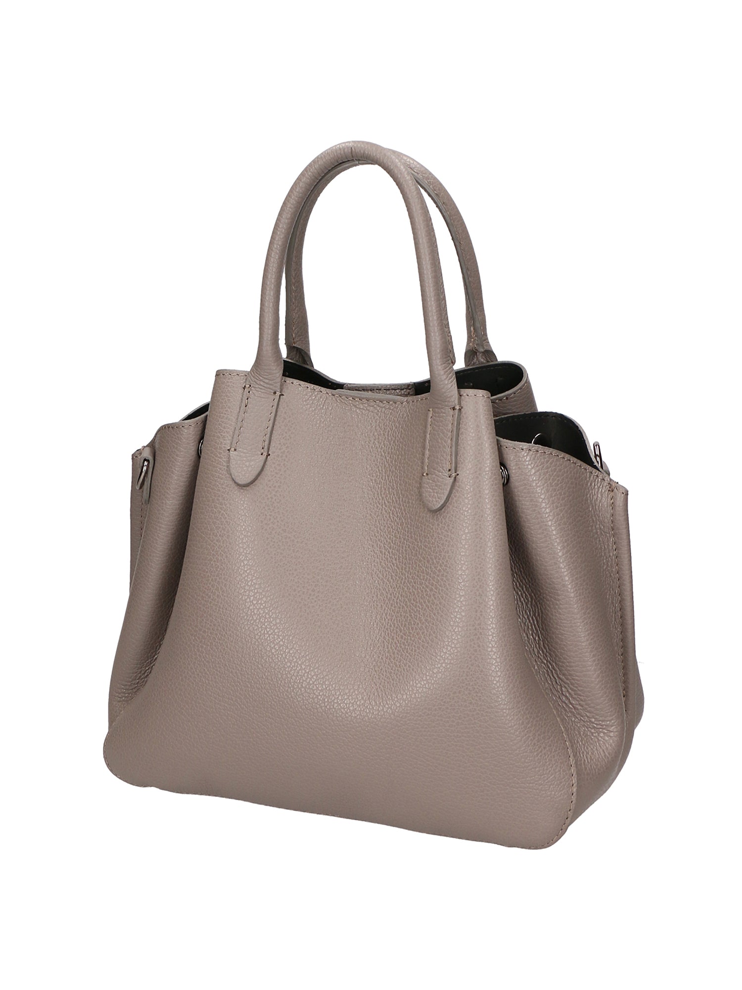 Vincenza Borsa a mano da donna Vera pelle 06898-D77 GRIGIO Gave Lux