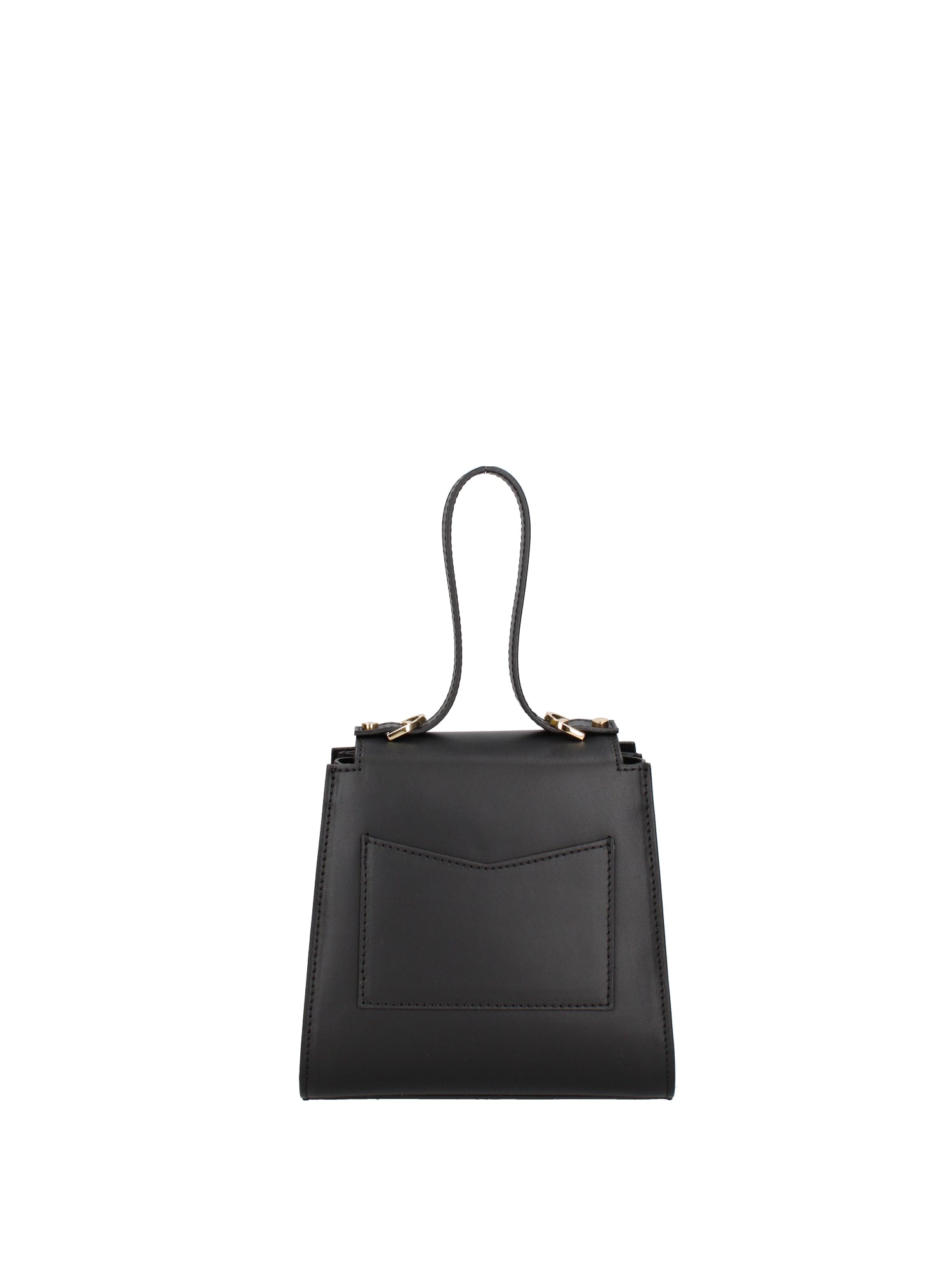Borsa a mano da donna 100% pelle 07204-NERO Viola Castellani