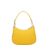 Borsa a spalla da donna 100% pelle ruga 07241-L224 GIALLO Roberta Rossi