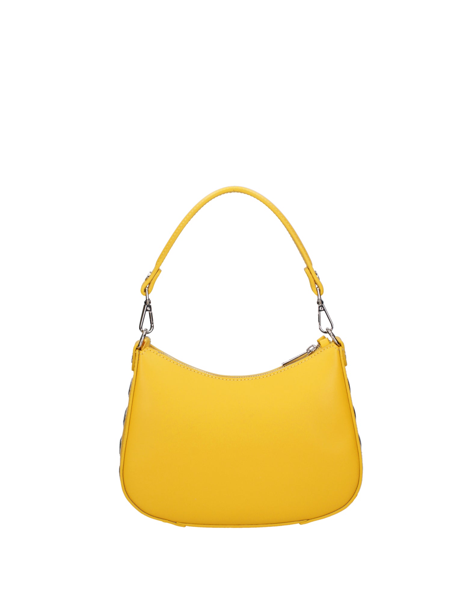 Borsa a spalla da donna 100% pelle ruga 07241-L224 GIALLO Roberta Rossi