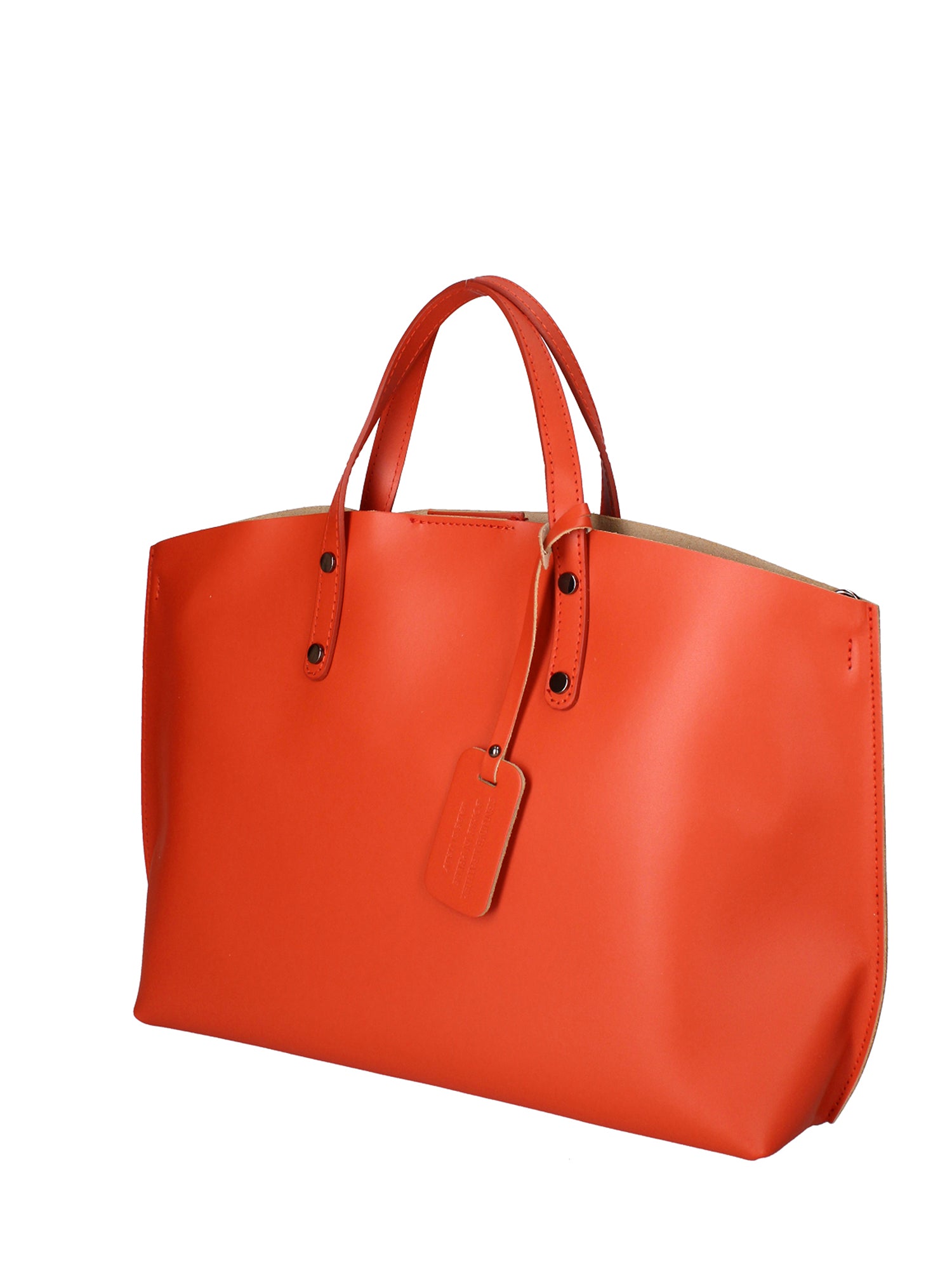 Lumena Borsa a mano da donna Vera pelle 2094-L311 MATTONE Gave Lux