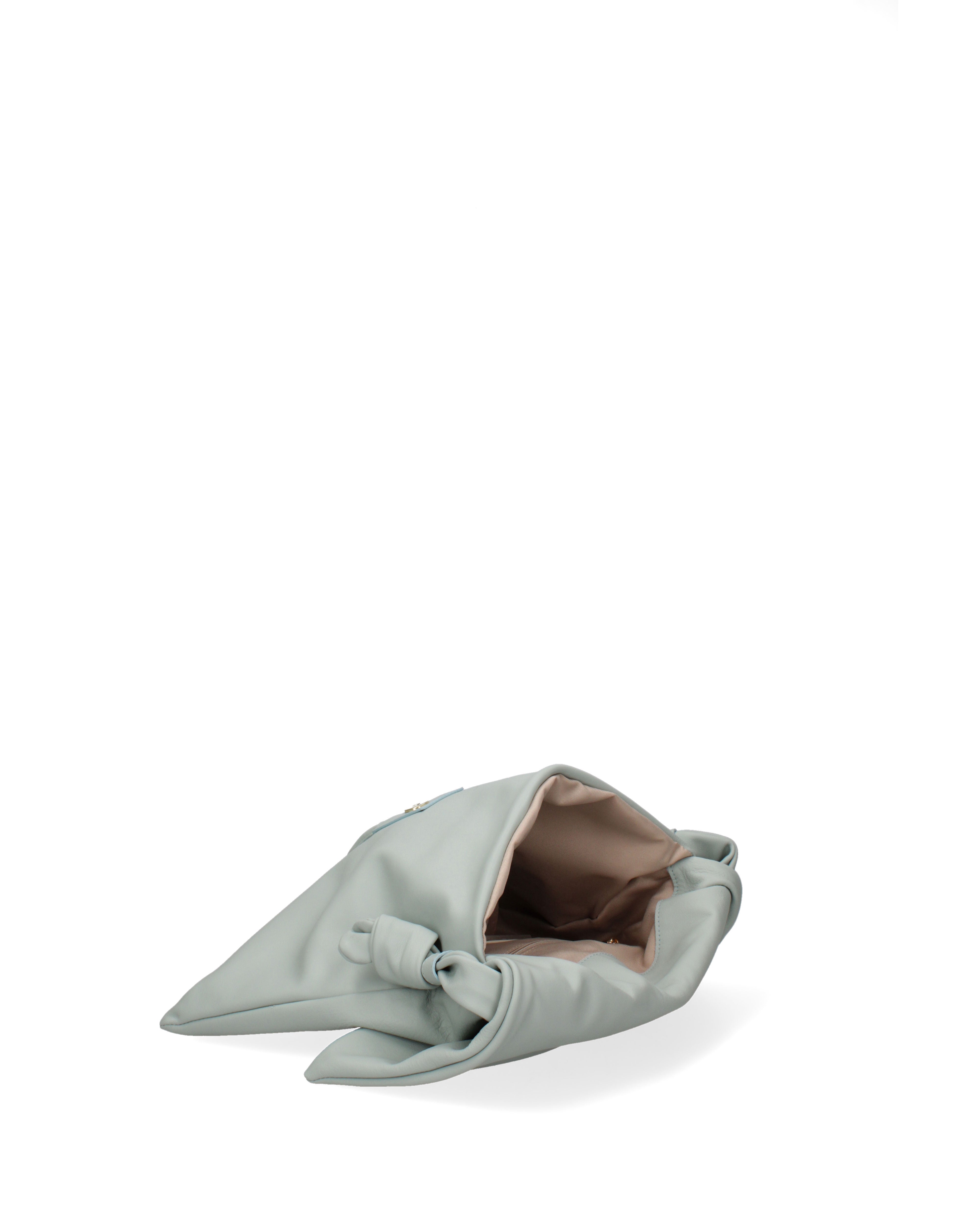 Borsa a spalla da donna Vera pelle 07172-S102 CIELO Viola Castellani