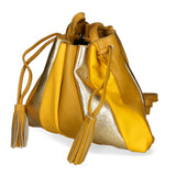 Elysia Borsa a spalla da donna Vera pelle 552043-SENAPE Gave Lux