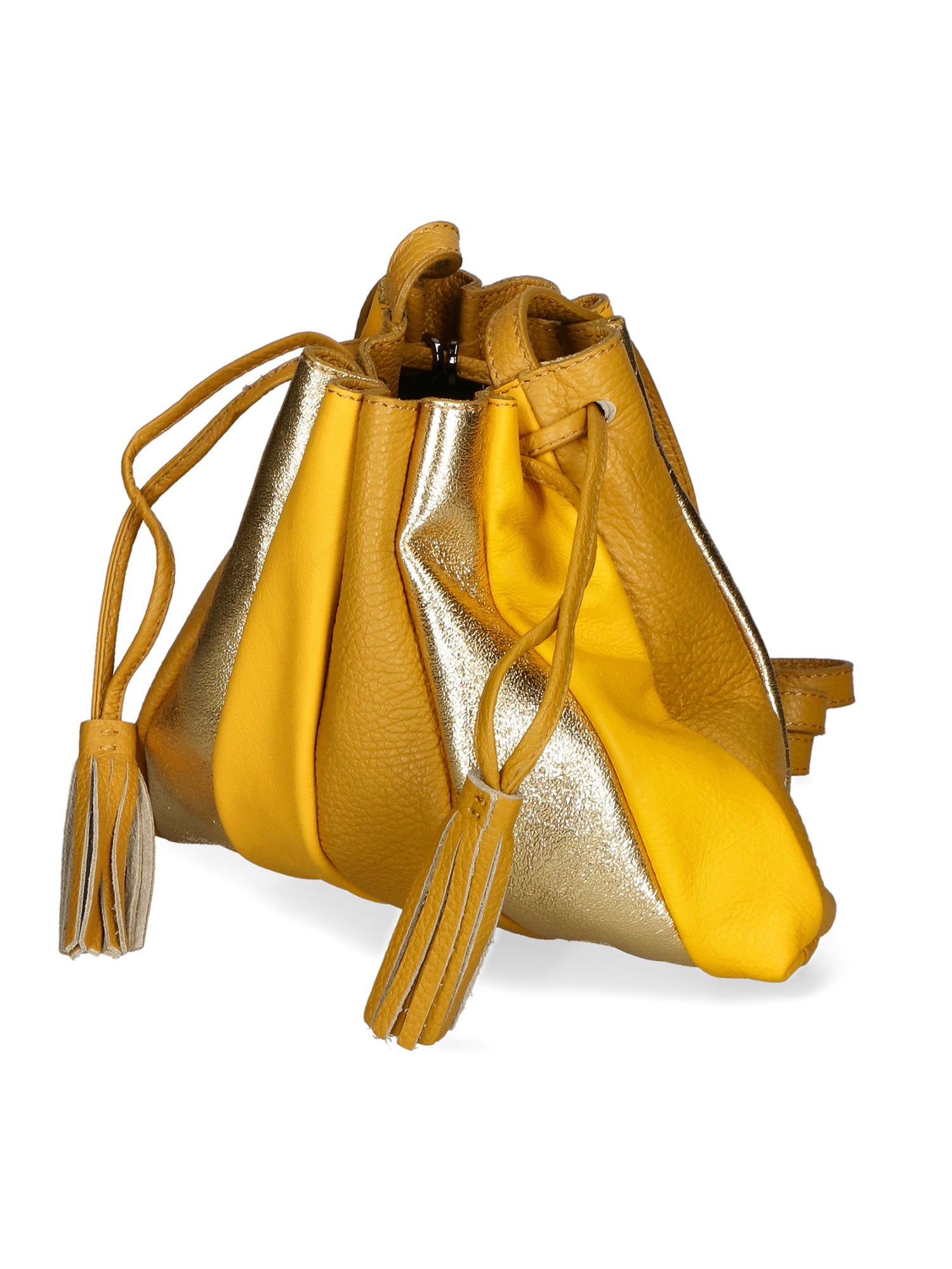 Elysia Borsa a spalla da donna Vera pelle 552043-SENAPE Gave Lux