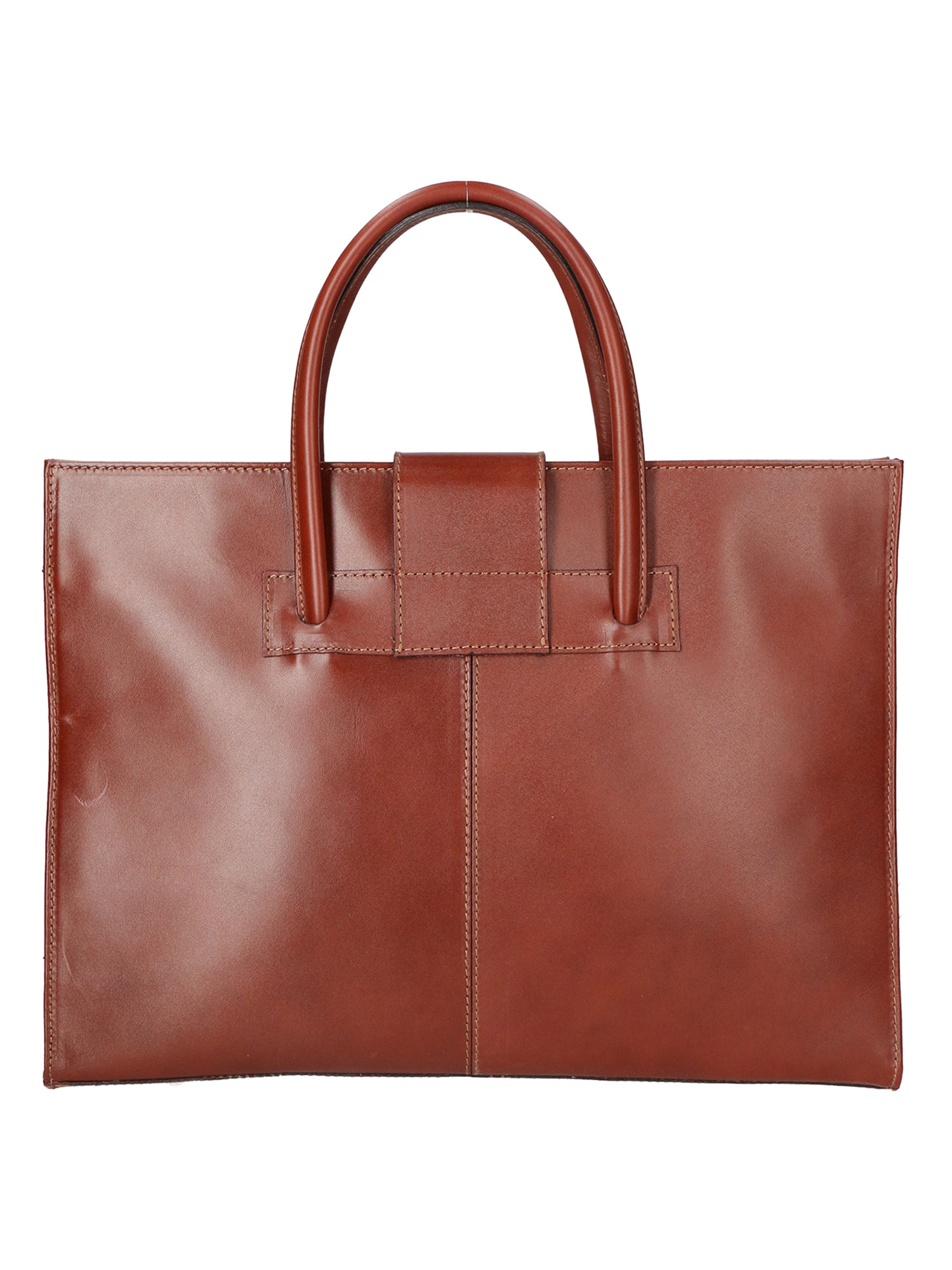 Evelina Borsa a mano da donna 100% pelle 9025-MARRONE Gave Lux