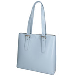 Germana Borsa a spalla da donna 100% pelle 05924-B92 CELESTE Gave Lux