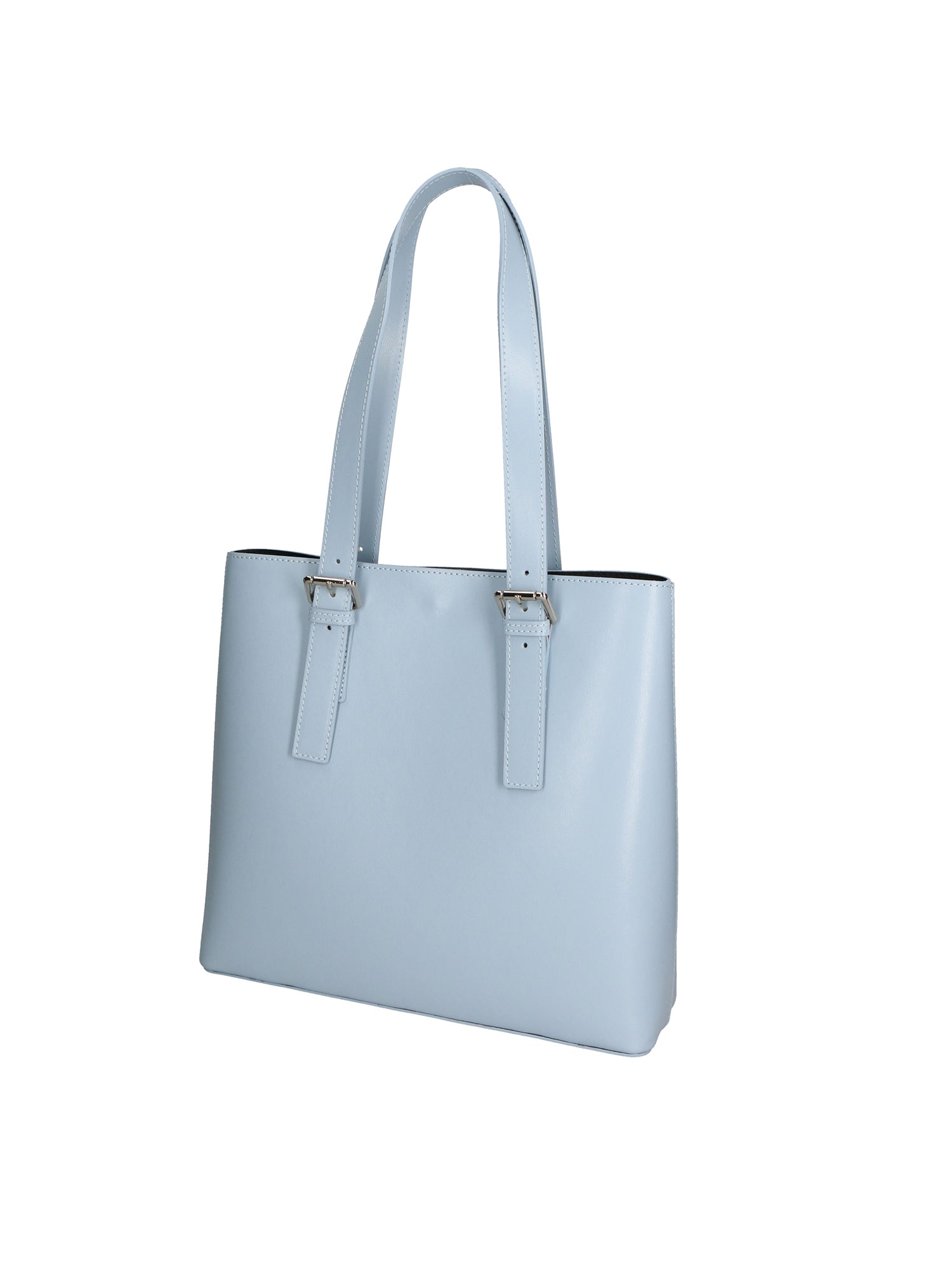 Germana Borsa a spalla da donna 100% pelle 05924-B92 CELESTE Gave Lux