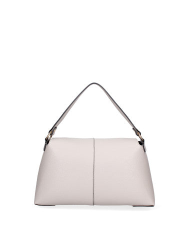 Borsa a spalla da donna Vera pelle 07154-D86 GRIGIO PERLA Roberta Rossi