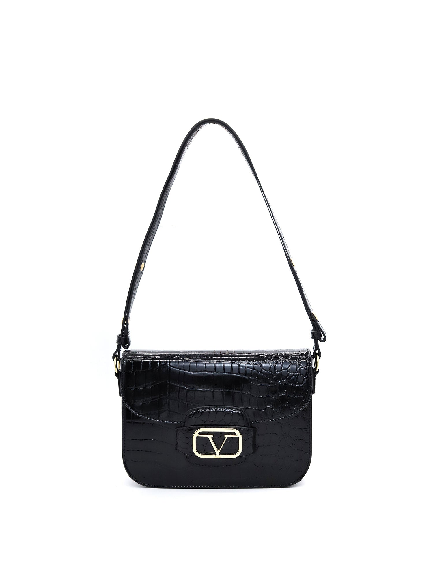 HERA Borsa a tracolla da donna Ecopelle VC-209-NERO 19V69 Italia