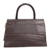 Ariel Borsa a mano da donna Vera pelle 05458-LU23 T.MORO DARK BROWN Gave Lux