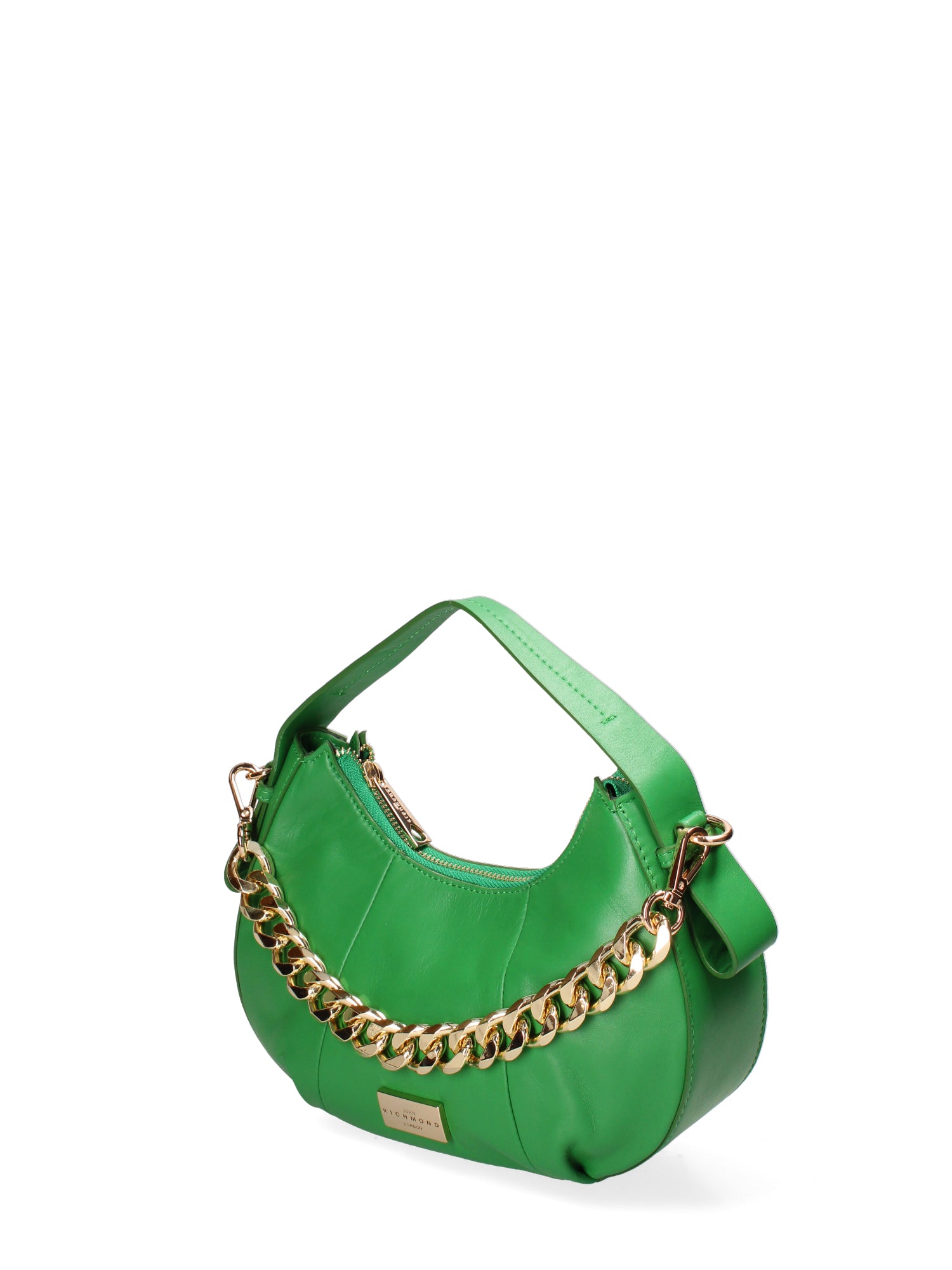 Borsa a spalla da donna Vera pelle JR-W-1167MNA-EMERALD GREEN-GOLD John Richmond
