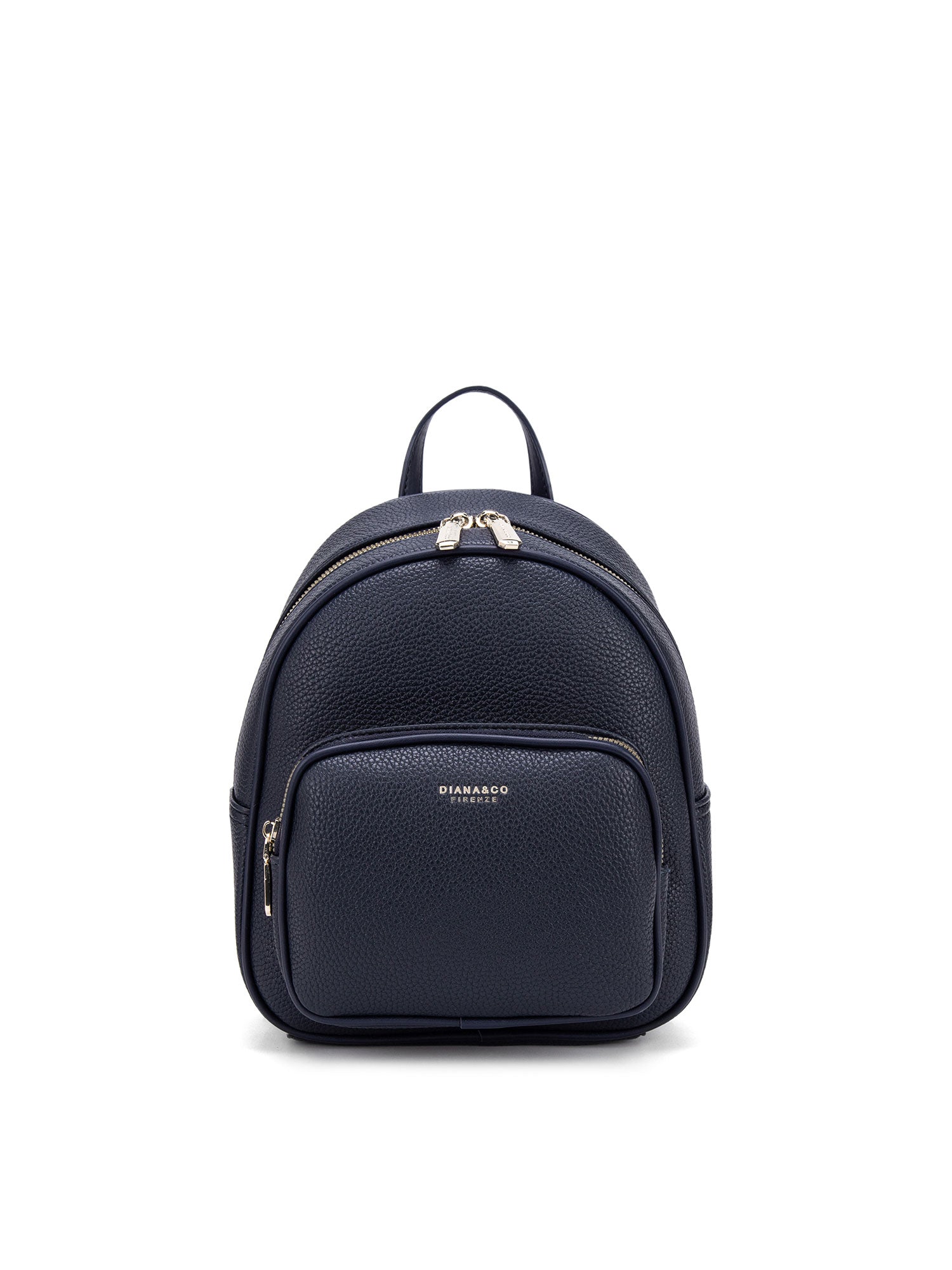 Zaino da donna in pelle vegana Casual 715-2PT-NAVY BLUE Diana&co