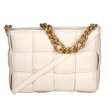 Agostina Borsa a mano da donna Vera pelle 04691-D37 LATTE MILK Gave Lux
