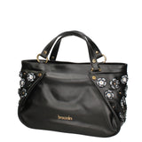 Iolara Lux Borsa a spalla da donna Vera pelle B17240-NERO Braccialini