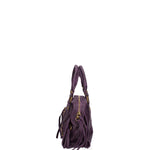 Erisia Borsa a spalla da donna Vera pelle 06091-038 VIOLA SCURO Gave Lux