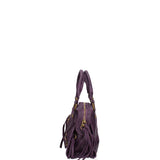 Erisia Borsa a spalla da donna Vera pelle 06091-038 VIOLA SCURO Gave Lux