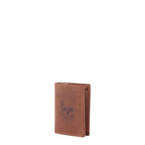 Portafoglio uomo in vera pelle Casual IN-1104-SKULL-MARRONE Sergio Valentini