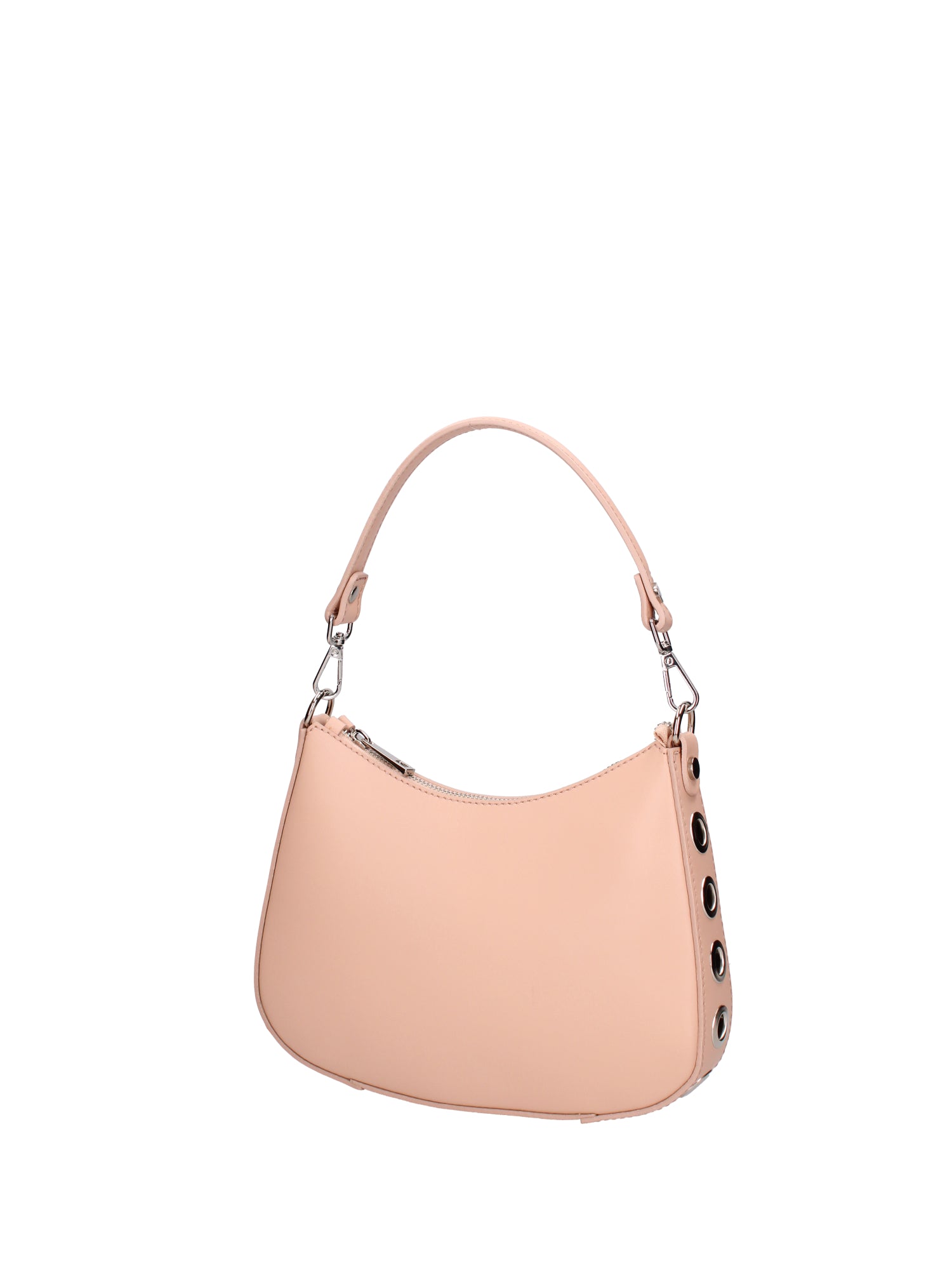 Borsa a spalla da donna 100% pelle ruga 07241-L805 LILLA Roberta Rossi