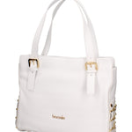 Cesena Borsa a spalla da donna 100% pelle B17221-BIANCO Braccialini