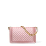 Borsa a mano da donna 100% Pvc FLAT-M 24-OLD ROSE - GOLD Marc Ellis
