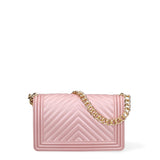 Borsa a mano da donna 100% Pvc FLAT-M 24-OLD ROSE - GOLD Marc Ellis