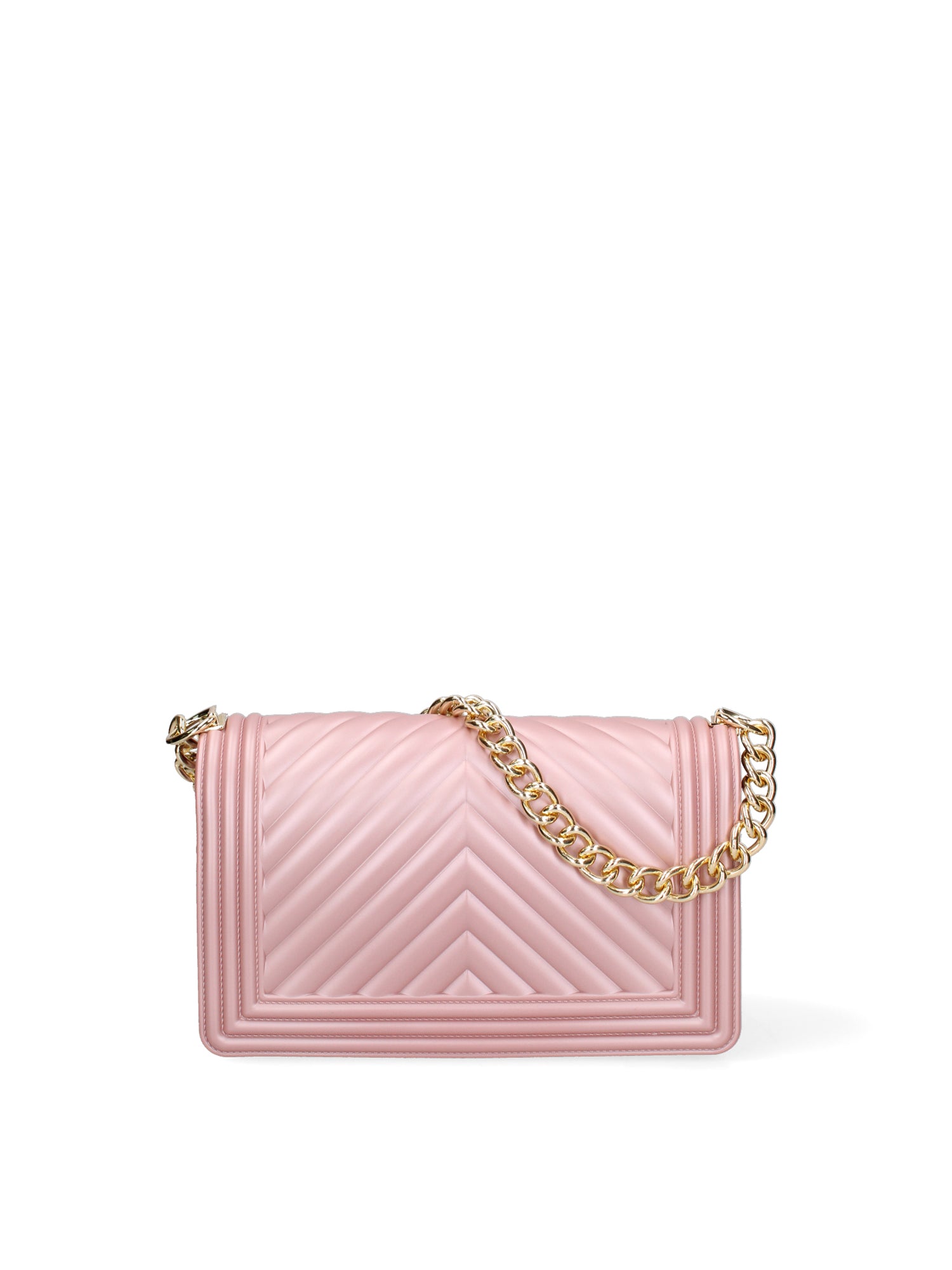 Borsa a mano da donna 100% Pvc FLAT-M 24-OLD ROSE - GOLD Marc Ellis